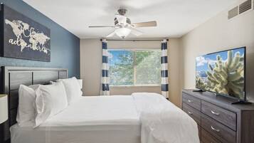 3 bedrooms, iron/ironing board, WiFi, bed sheets