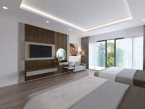 Deluxe Quadruple Room | Down comforters, memory foam beds, individually furnished, desk - Tam Coc LiLy Homestay (Hoa Lu)