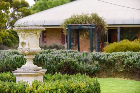 Exterior detail. Vineyard Suite for a couple in Historical Homestead, relax on family winery.