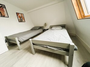 2 slaapkamers, beddengoed