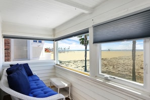 House, Multiple Beds, Patio, Ocean View (Beachfront Breeze) | View from property - Stunning Beachfront Home in Prime Newport Location (Newport Beach)