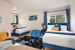 5 Schlafzimmer, Schreibtisch, Bügeleisen/Bügelbrett, WLAN