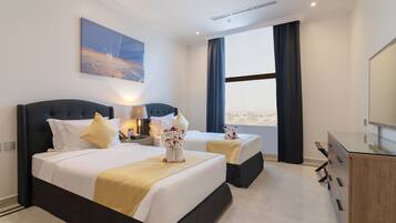 1 quarto, camas com colchões pillow-top, frigobar, cofres nos quartos