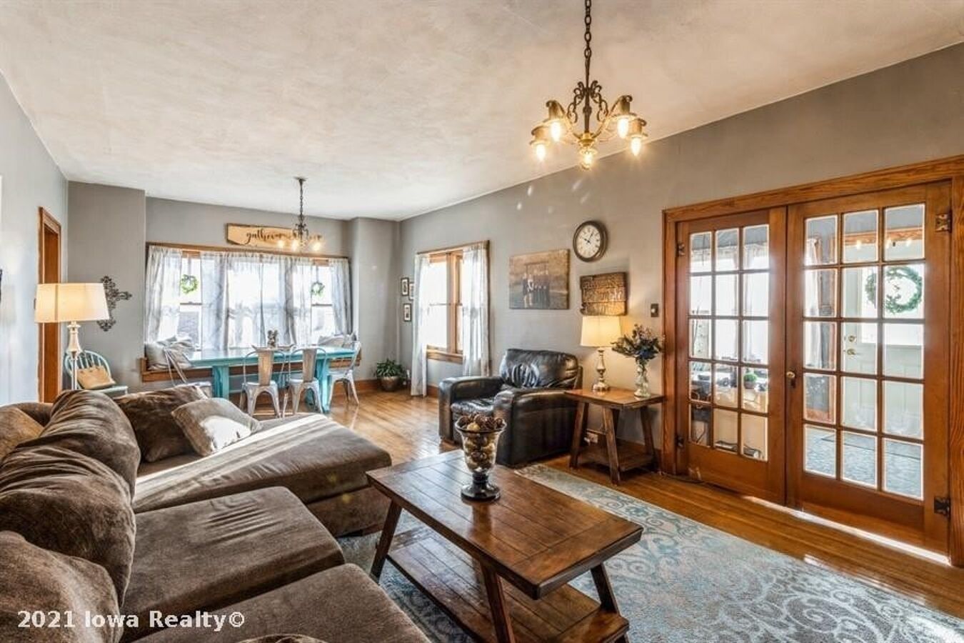 This bungalow is full of character and charm for your stay in small town Iowa