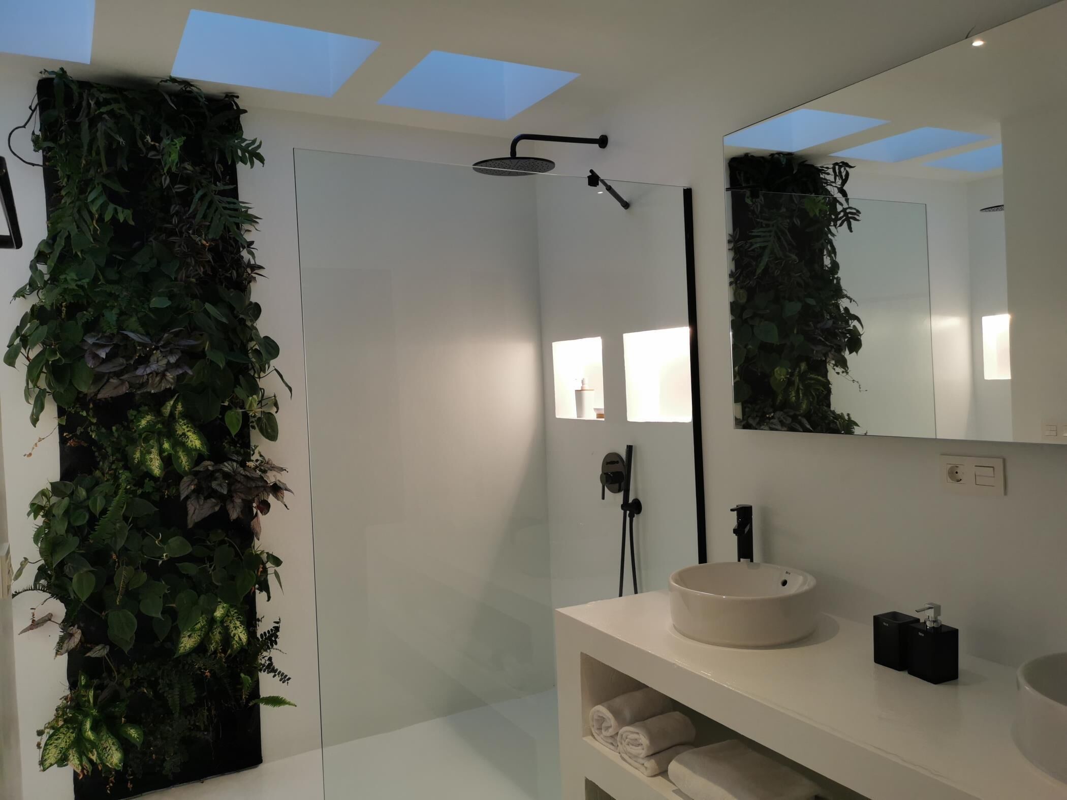 Shower, towels