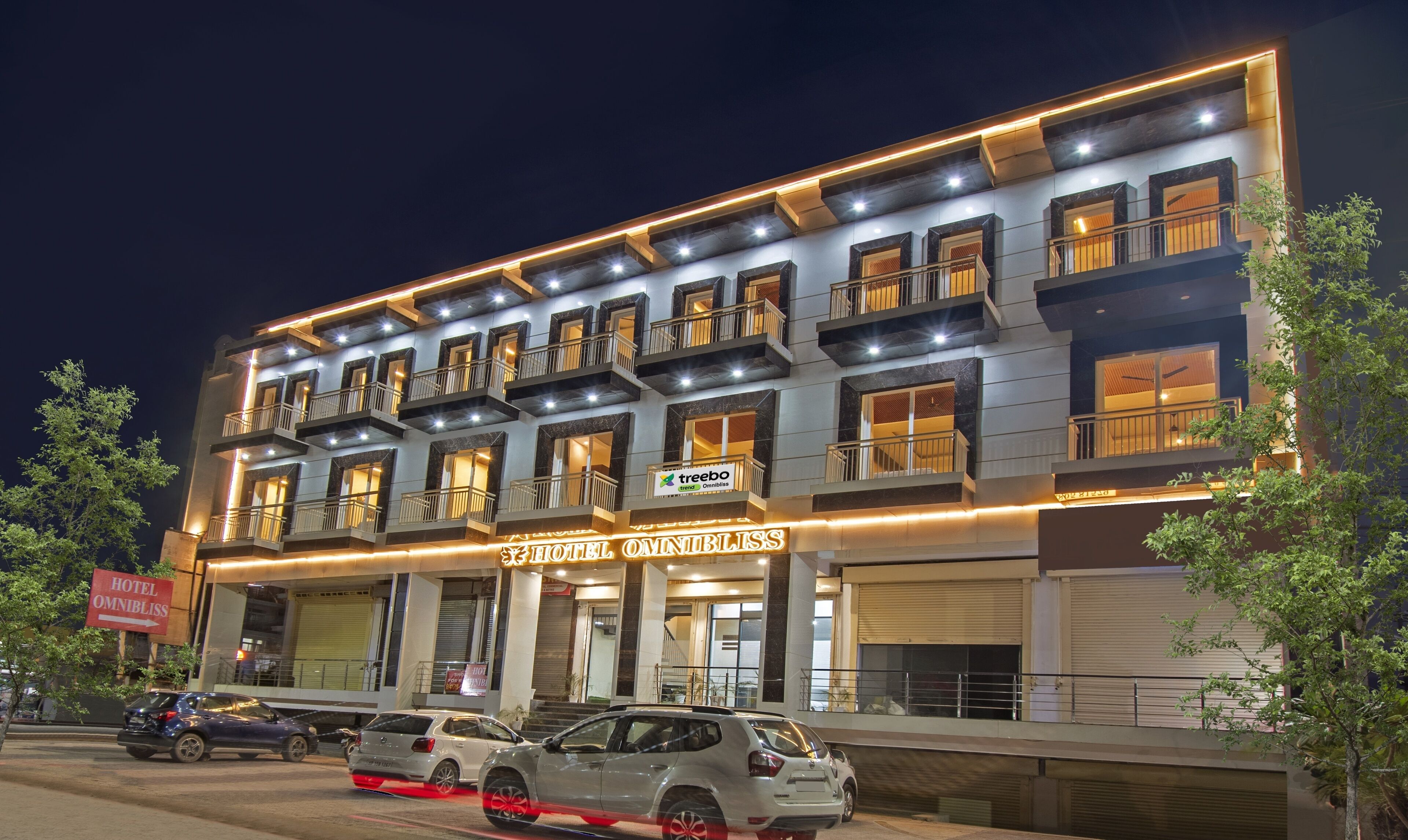 Majoituspaikan julkisivu