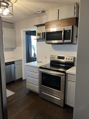 Microwave, oven, dishwasher