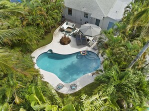 Outdoor pool - Tropical Oasis with Private Pool near Downtown West Palm Beach!! (West Palm Beach)