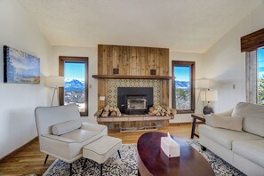 Smart TV, fireplace, video games, table football