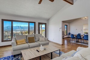 Smart TV, fireplace, video games, table football