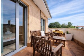 Terrace/patio - Apartamento El Ático de Anat (Posada De Llanes)