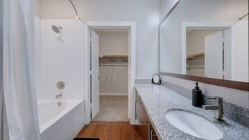 Hair dryer, towels, toilet paper