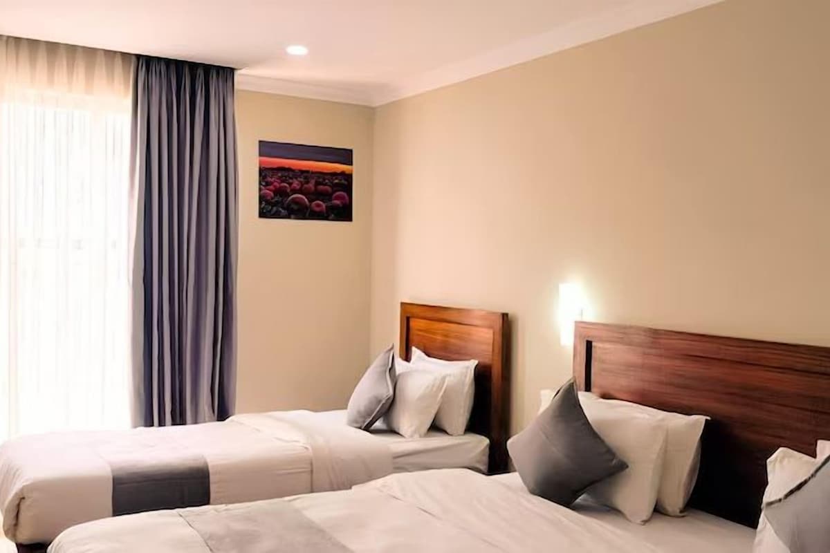Family Double or Twin Room | Premium bedding, memory foam beds, desk, laptop workspace