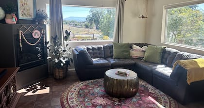 Farmhouse rancher with beautiful views, privacy and close to amenities/town!