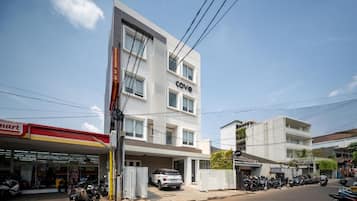 Majoituspaikan julkisivu