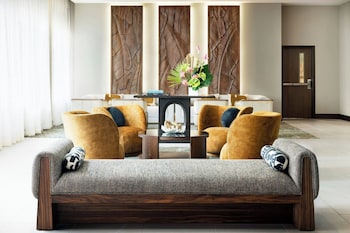 Hotel entrance and lobby at AC by Marriott Hotel Honolulu