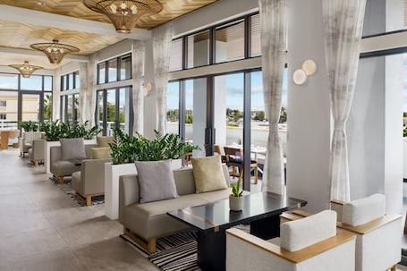 Breakfast, lunch, dinner served; pool views
