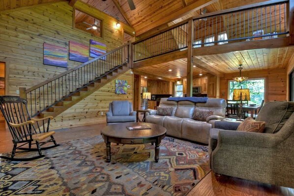 TV, fireplace, video games, books