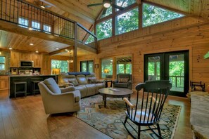 TV, fireplace, video games, offices