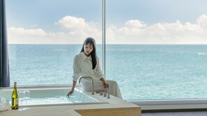 Deluxe Double Room, 2 Double Beds, Non Smoking, Sea View | Blackout drapes, free WiFi, bed sheets - Sharp & Flat Hotel (Gyeongju)
