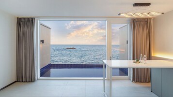 Superior-dobbeltværelse - 2 dobbeltsenge - ikke-ryger - havudsigt | Mørklægningsgardiner, gratis Wi-Fi, sengetøj