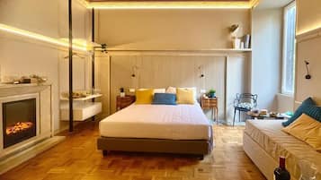 Executive-Apartment | 1 Schlafzimmer, italienische Bettbezüge von Frette