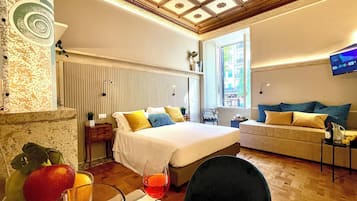 Executive-Apartment | 1 Schlafzimmer, italienische Bettbezüge von Frette