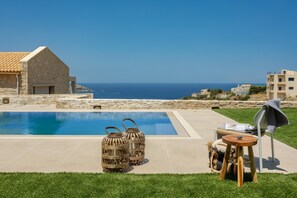 Villa | 4 bedrooms, desk, Internet - Europa Villa in Crete With Pool Amazing Seaview (Malevizi)