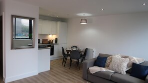 Leilighet, 1 queensize-seng med sovesofa | Oppholdsområde