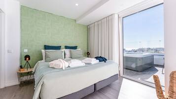 Panorama-Zimmer, Meerblick | Kostenloses WLAN, Bettwäsche