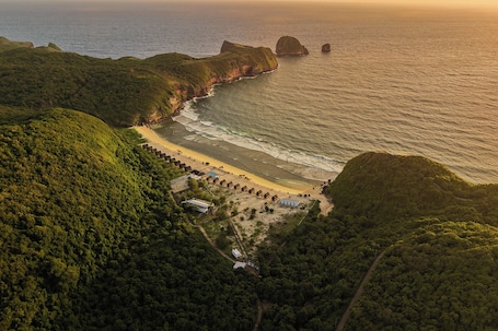 Aerial view. Umarimba Beach Lodge