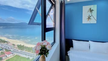 Familienapartment | 2 Schlafzimmer, Schreibtisch, laptopgeeigneter Arbeitsplatz