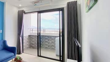 Familienapartment | 2 Schlafzimmer, Schreibtisch, laptopgeeigneter Arbeitsplatz