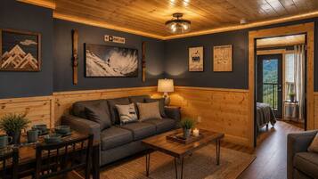 TV, fireplace, offices