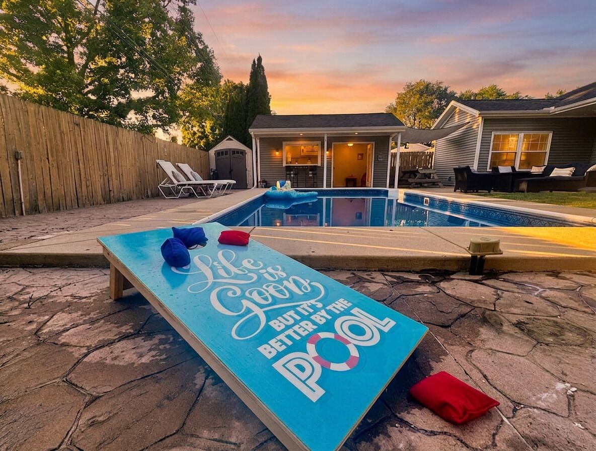 A heated pool