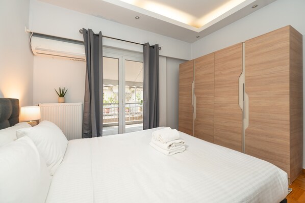 Apartamento urbano | 2 quartos, cofres nos quartos, individualmente decorados