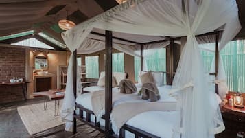 Deluxe-Zelt | Bettwäsche aus ägyptischer Baumwolle, hochwertige Bettwaren