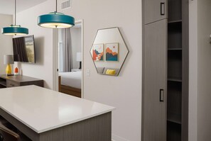 Premium bedding, laptop workspace, blackout curtains, iron/ironing board - WaterWalk Extended Stay by Wyndham Huntsville (Huntsville)