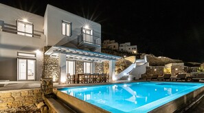 A heated pool