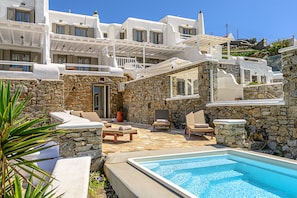 Terrace/patio - 9 Muses Villa Clio, 3 BR with private plunge pool! (Mykonos)