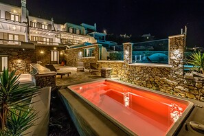 Terrace/patio - 9 Muses Villa Clio, 3 BR with private plunge pool! (Mykonos)