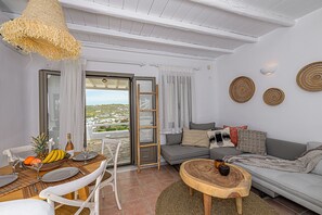 TV connectée, cheminée, médiathèque