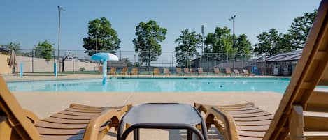 Indoor pool, seasonal outdoor pool