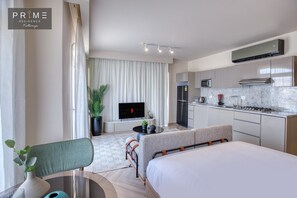 Studio Standard | 1 chambre, minibar, coffres-forts dans les chambres, rideaux occultants