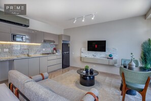 Standard Studio | Minibar, in-room safe, blackout drapes, iron/ironing board - Prime Residence Kattameya (New Cairo)