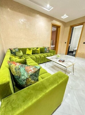 Living area - Appartement en Plein Cœur de la Ville (Agadir)