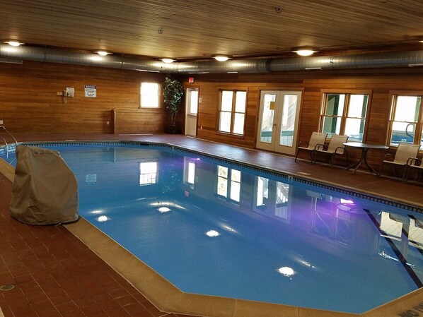 Indoor pool, a heated pool
