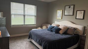 5 bedrooms, in-room safe, iron/ironing board, travel cot