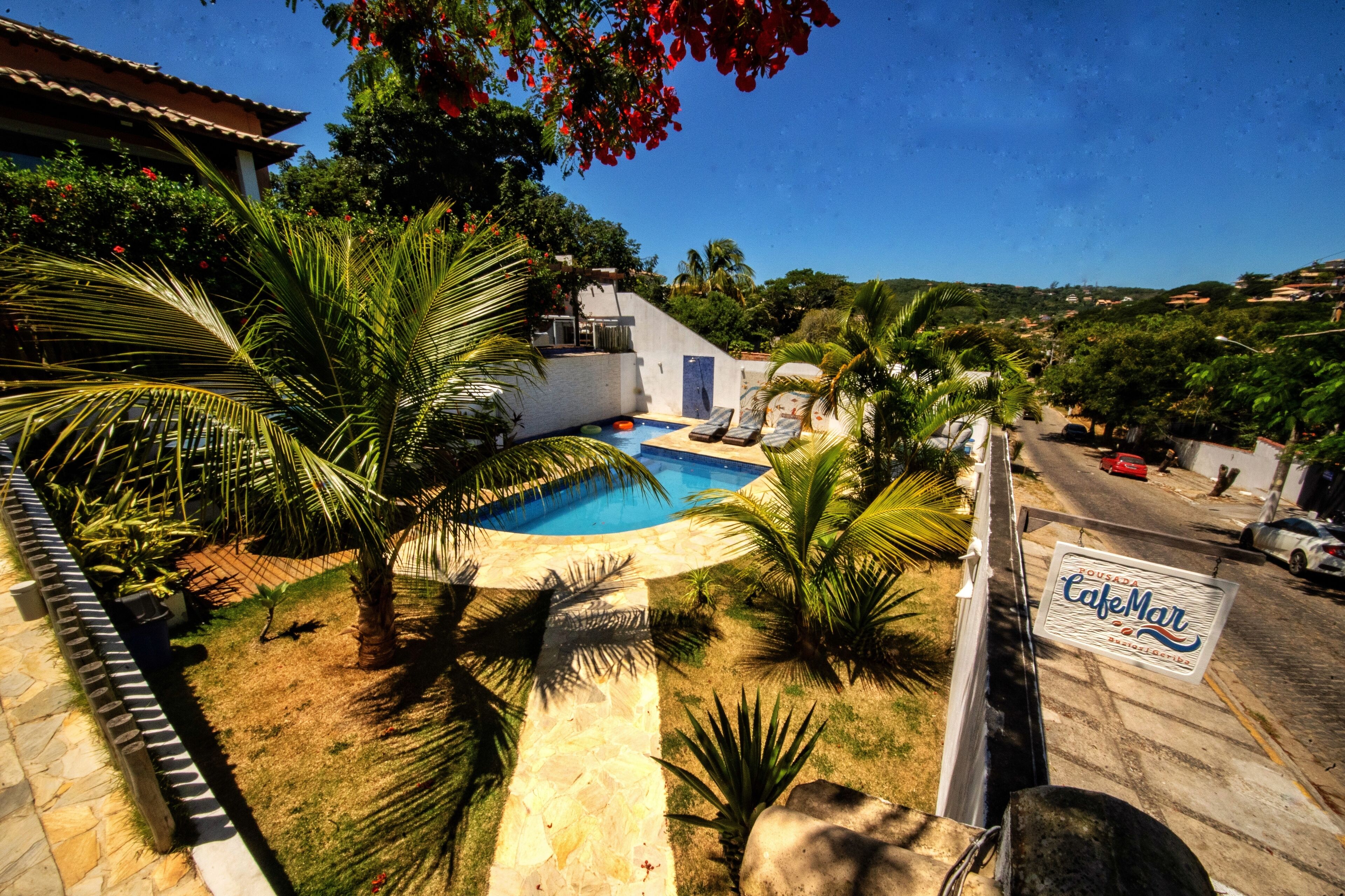 Majoituspaikan julkisivu