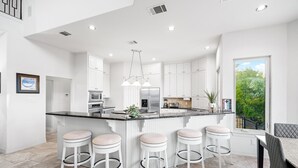 House, Multiple Beds, Pool Access, Mountain View | Private kitchen - Hillside Infinity Pool Retreat (Austin)